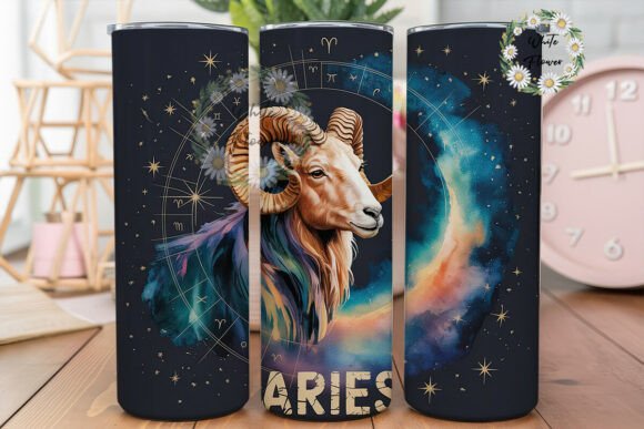 Aries Zodiac Ram 20oz Tumbler Wrap: Graphics & Tumbler Wraps Review