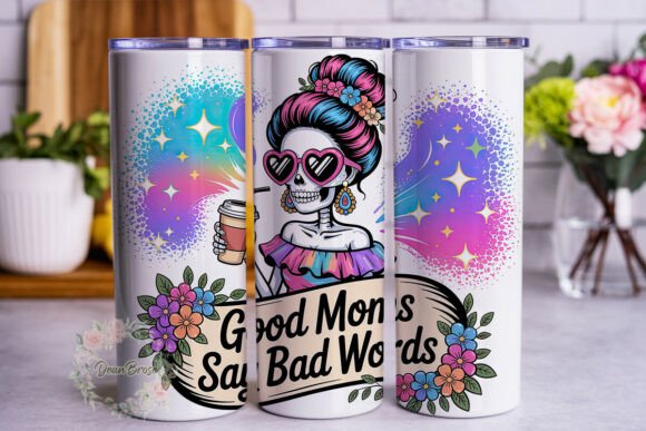 Bad Moms Skull Coffee Skinny Tumbler Graphics & Tumbler Wraps Review