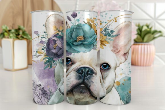 Bulldog 20oz Tumbler Wrap Graphics for Branding