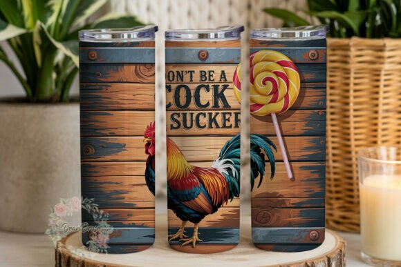 Funny Rooster Lollipop Tumbler Wrap Review