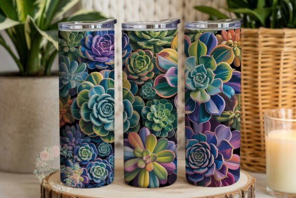 Lush Succulent Garden: Graphics & Tumbler Wraps Review