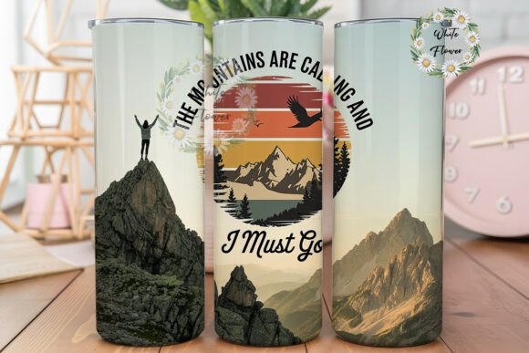 Mountain Calling Nature 20oz Tumbler Graphics for Tumbler Wraps