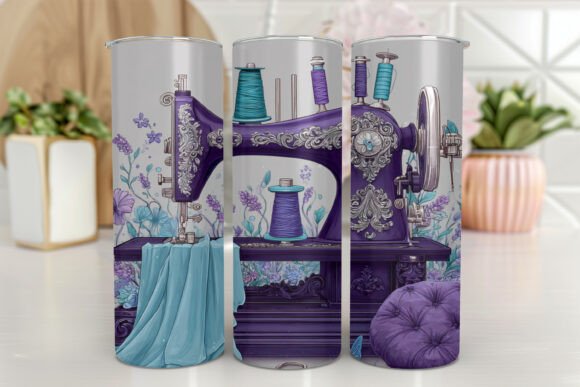 Sewing Machine Tumbler Wrap PNG: Graphics for Tumbler Wraps