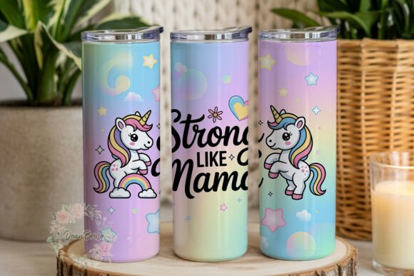 Strong Mama Unicorn 20oz Tumbler Wrap Graphics Review