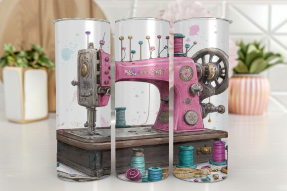 Vintage Sewing Machine Tumbler Wrap: Graphics Tumbler Wraps Review